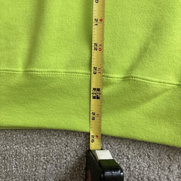 Nike Vintage Sweatshirt Just Do It Swoosh Fleece Pullover Green Made In USA Sz S - Picture 8 of 8